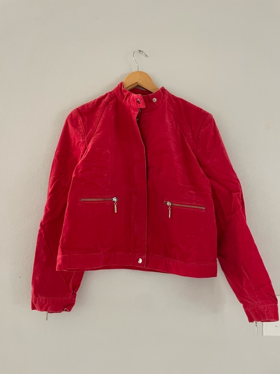 Tommy Hilfiger Jackets & Blazers - Tommy Hilfiger Red Bomber Zip Up Jacket